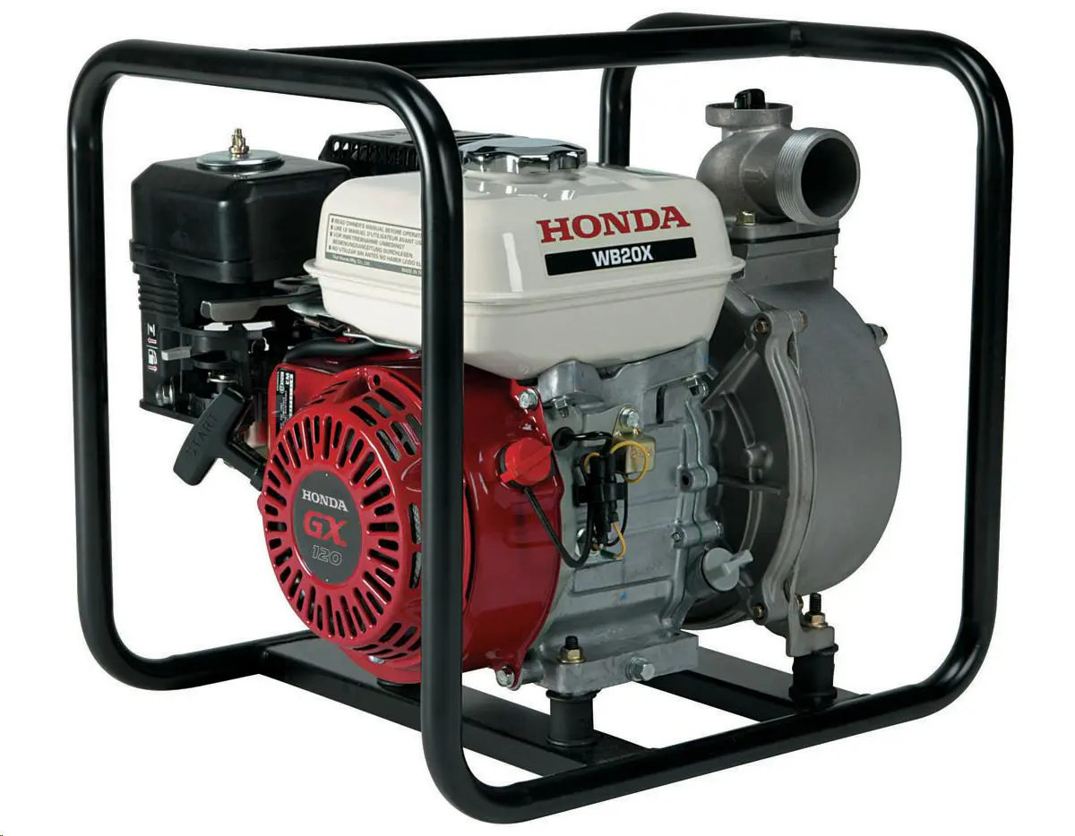 Centrifugal water pumps <600l/min, DN50, petrol